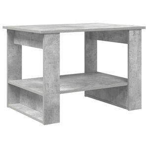 vidaXL Table basse Gris b&eacute;ton 72 x 50 x 50 cm Bois d'ing&eacute;nierie