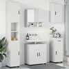 vidaXL Ensemble de mobilier de salle de bain avec tiroir 5 pcs Blanc