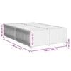 vidaXL Cadre de lit sans matelas taupe 120x200 cm tissu