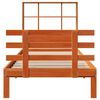 vidaXL Lit biblioth&egrave;que sans matelas cire marron 90x190 cm pin massif
