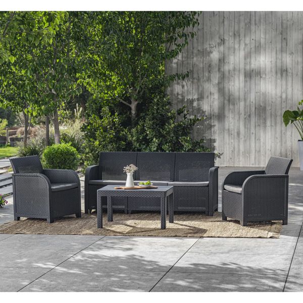 Keter Table de jardin Rosalie Graphite