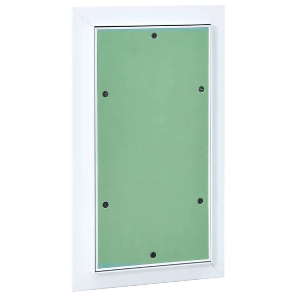 vidaXL Panneau d'Acc&egrave;s Vert et Argent 20 x 35 cm Aluminium et Pl&acirc;tre