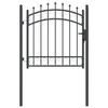 vidaXL Portail de cl&ocirc;ture avec pointes EMMEN 104 x 97 cm Verrouillable