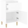 vidaXL Tables de chevet 2 pcs blanc 40x35x70 cm