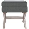 vidaXL Tabouret de rangement Gris foncé 45x45x49 cm Tissu