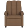 vidaXL Fauteuil inclinable de massage &eacute;lectrique marron tissu