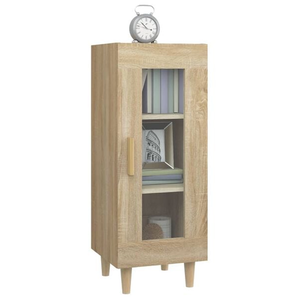 vidaXL Buffet Ch&ecirc;ne sonoma 34,5x34x90 cm Bois d'ing&eacute;nierie
