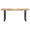 vidaXL Table &agrave; manger 180x90x76 cm Bois de manguier massif