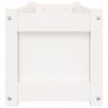 vidaXL Jardinière blanc 90x31x31 cm bois massif de pin