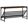 vidaXL &Eacute;tag&egrave;re &agrave; chaussures ch&ecirc;ne marron 90x30x45 cm bois d'ing&eacute;nierie