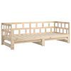 vidaXL Lit coulissant sans matelas bois de pin massif 2x(90x190) cm