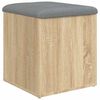 vidaXL Banc de rangement Ch&ecirc;ne Sonoma 42x42x45 cm Bois d'ing&eacute;nierie
