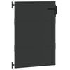 vidaXL Porte de Jardin Noir 85 x 150 cm Acier peint par poudre