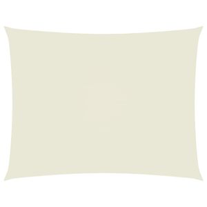 vidaXL Voile de parasol tissu oxford rectangulaire 2,5x4 m cr&egrave;me