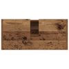 vidaXL Cabinet de salle de bain avec porte Bois Ancien 80 x 33 x 60 cm