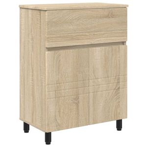 vidaXL Unit&eacute; de vanit&eacute; de salle de bain Ch&ecirc;ne Sonoma 60 x 35 x 80 cm