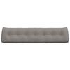 vidaXL Coussin de Dos Taupe 200 x 24 x 50 cm tissu
