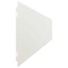 vidaXL Bordures de pelouse 10 pcs blanc 15x103 cm acier lamin&eacute; &agrave; froid