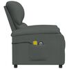 vidaXL Fauteuil de massage inclinable Gris fonc&eacute; Tissu