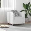 vidaXL Fauteuil blanc similicuir
