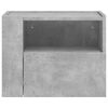 vidaXL Table de chevet murale gris b&eacute;ton 45x30x35 cm
