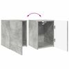 vidaXL Ensemble meuble TV 4 pcs Gris b&eacute;ton Bois d'ing&eacute;nierie