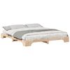 vidaXL Cadre de lit Marron 180 x 220 cm Pin massif