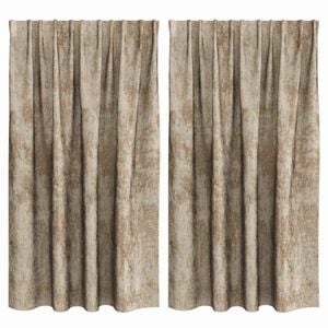 vidaXL Rideaux en velours 2 pcs Champagne 140 x 140 cm Velours