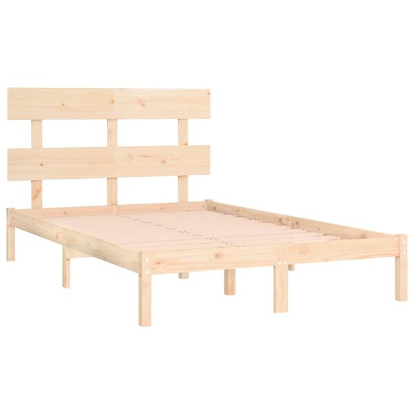 vidaXL Cadre de lit sans matelas 180x200 cm bois massif