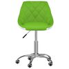vidaXL Chaise pivotante de salle &agrave; manger Vert et blanc Similicuir