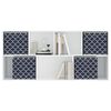 vidaXL Bo&icirc;tes de rangement pliables 4pcs bleu 32x32x32cm tissu intiss&eacute;
