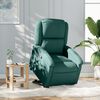 vidaXL Fauteuil inclinable vert fonc&eacute; tissu
