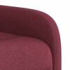 vidaXL Fauteuil inclinable &eacute;lectrique Rouge bordeaux Tissu