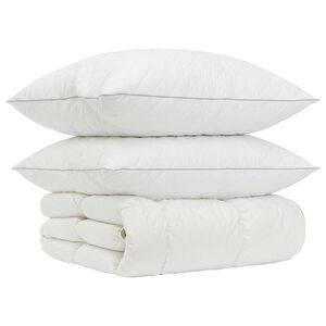 vidaXL Ensemble de couette 90 % en duvet d&rsquo;oie FULDA 3 pc 200 x 200 cm