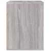 vidaXL Table de chevet murale Sonoma gris 50x36x47 cm