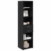 vidaXL Haut Armoire Ch&ecirc;ne noir 45 x 42,5 x 185 cm Bois d'ing&eacute;nierie