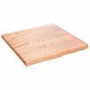 vidaXL Dessus de table marron clair bois ch&ecirc;ne massif trait&eacute;