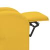 vidaXL Fauteuil de massage Jaune Tissu