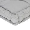 vidaXL Coussin de plancher de palette Coton 120x40x7 cm Gris