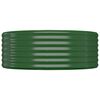vidaXL Lit sur&eacute;lev&eacute; de jardin Acier galvanis&eacute; 544x100x36cm Vert
