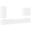 vidaXL Ensemble de meuble TV mural 6 pc Blanc