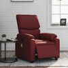 vidaXL Fauteuil de massage inclinable &eacute;lectrique rouge bordeaux