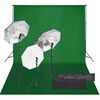 vidaXL Kit de studio photo avec &eacute;clairage et toile de fond