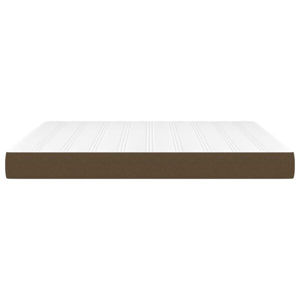 vidaXL Matelas de lit &agrave; ressorts ensach&eacute;s fermet&eacute; moyenne Marron fonc&eacute; 180x200x20 cm