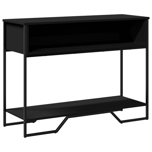 vidaXL Table console noir 100x35x74,5 cm bois d'ing&eacute;nierie