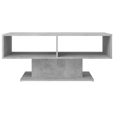 vidaXL Table basse Gris béton 103,5x50x44,5 cm Aggloméré