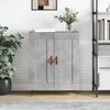 vidaXL Buffet gris b&eacute;ton 69,5x34x90 cm bois d'ing&eacute;nierie