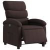 vidaXL Fauteuil inclinable &eacute;lectrique Marron fonc&eacute; Tissu