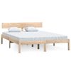 vidaXL Cadre de lit sans matelas bois massif 160x200 cm