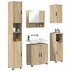vidaXL Ensemble de mobilier de salle de bain 5 pcs Ch&ecirc;ne Sonoma